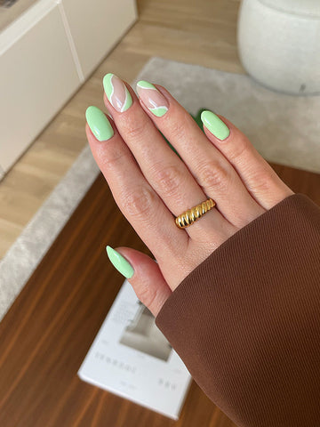 Mint Swirl Look – Geelilakkalook Nailsterilta