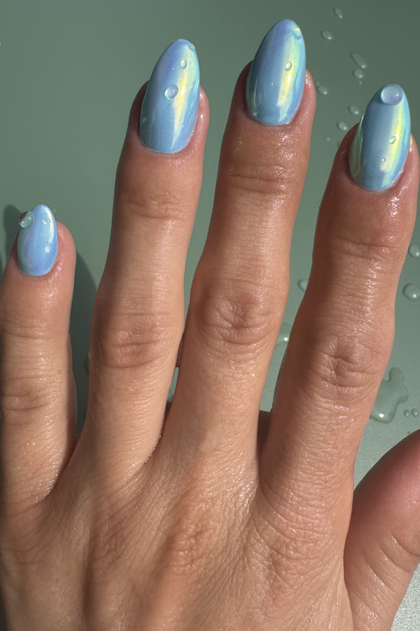 Glazed Blue Look