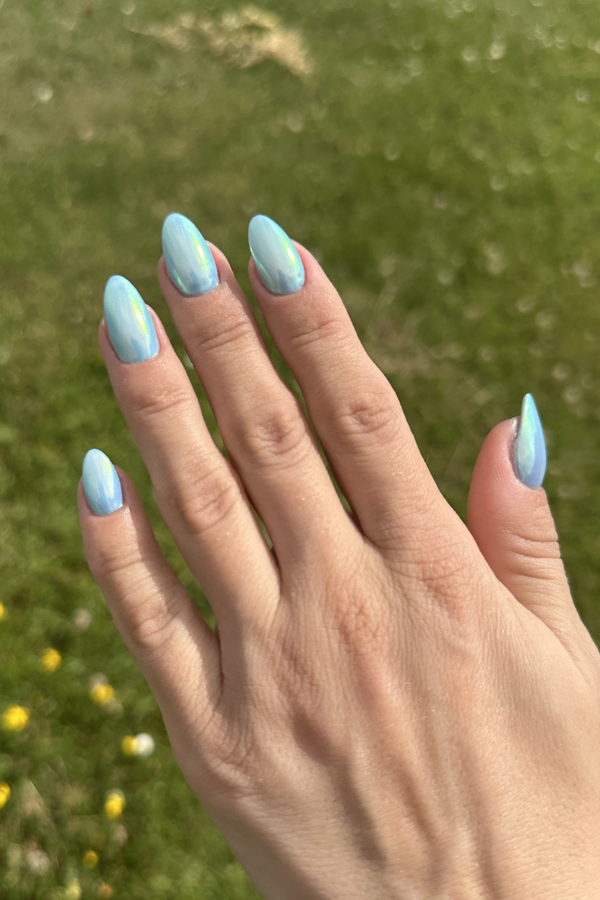 Glazed Blue Look