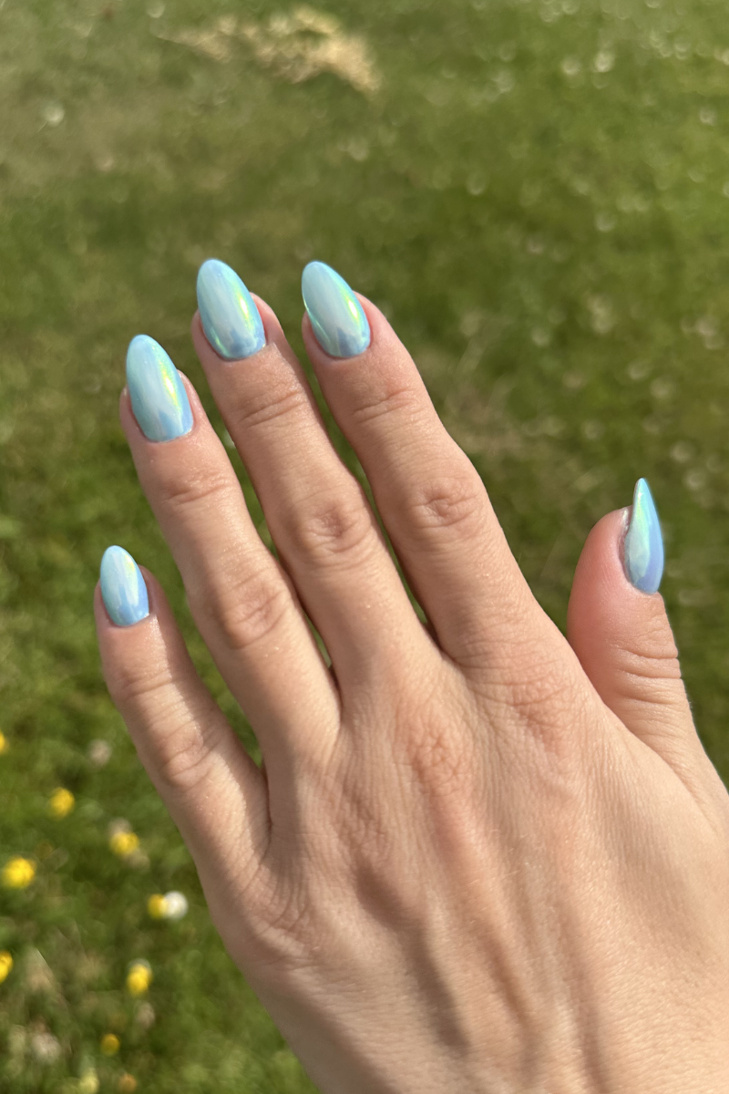 Glazed Blue Look