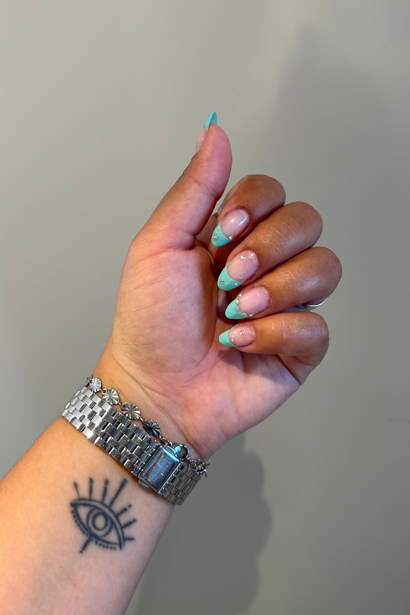 Aqua Sparkle Look