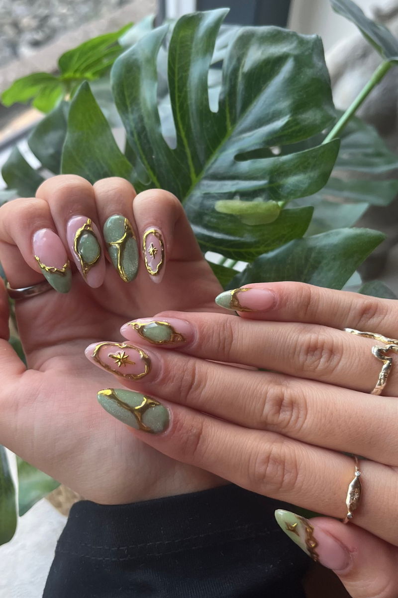 Gilded Green Look
