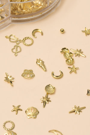 Nail Charms - Golden Moonlight