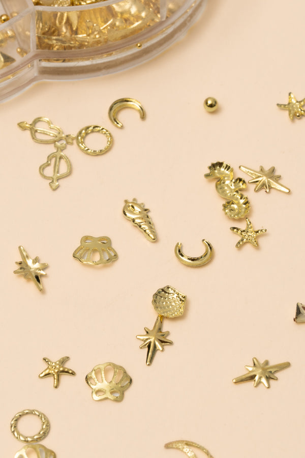 Nail Charms - Golden Moonlight