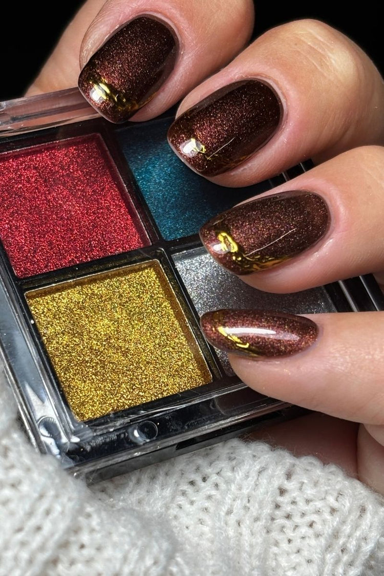 Cocoa Spark Look – Geelilakkalook Nailsterilta, kuva 2