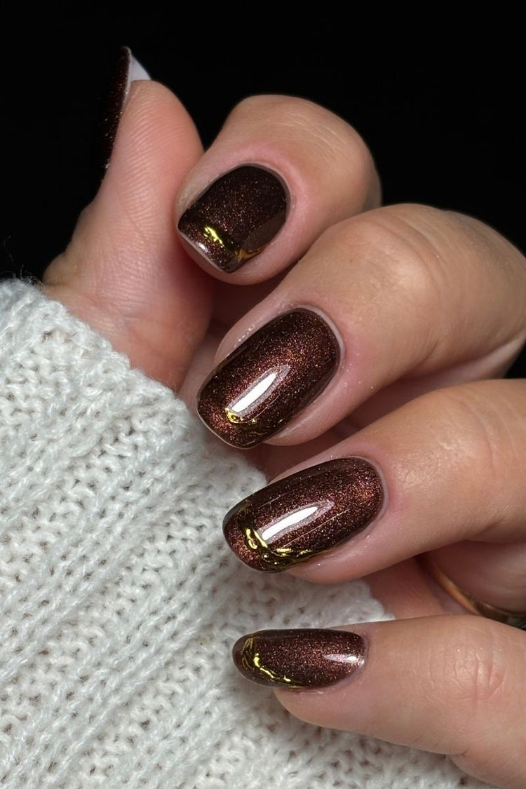 Cocoa Spark Look – Geelilakkalook Nailsterilta