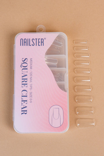 Square Medium Clear Tipper