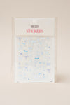 Baby Blue Bows - Stickers
