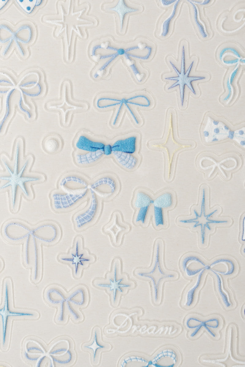 Baby Blue Bows - Tarrat – Nail Art Nailsterilta, kuva 2