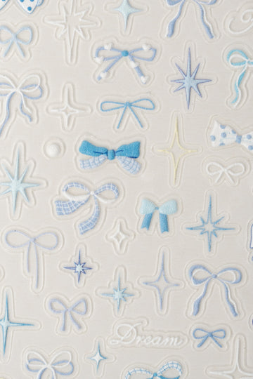 Baby Blue Bows - Tarrat – Nail Art Nailsterilta, kuva 2