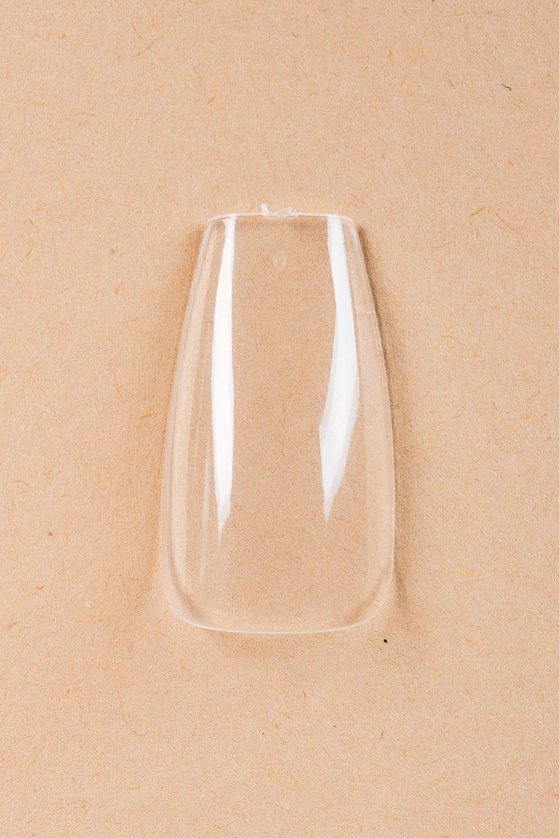 5 x Coffin/Ballerina Medium Clear Tipit