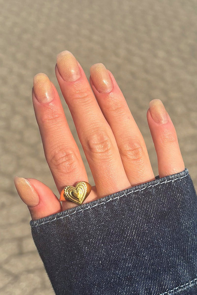Peach Glitter · 461 – Polygeeli Nailsterilta, kuva 3