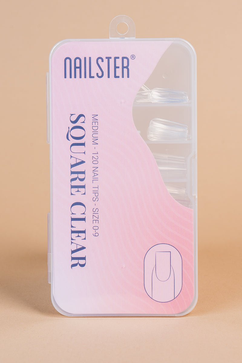 5 x Square Medium Clear Tipit